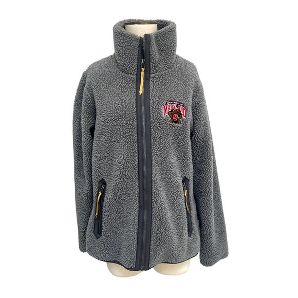 Patagonia Divided Sky Jacket Sherpa Fleece University of Maryland Large - Picture 1 of 7